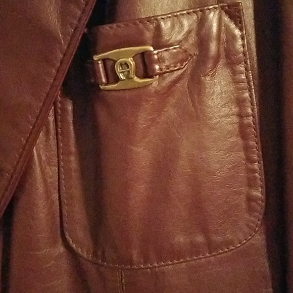 Etienne Aigner Leather Jacket - Picture 3 of 4